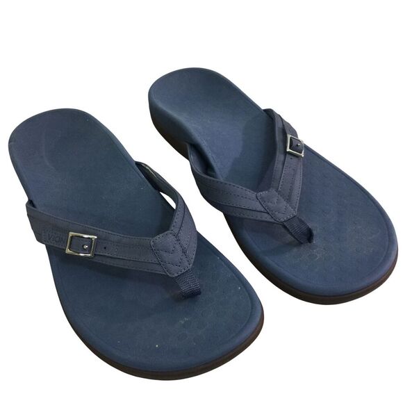 Vionic Shoes - Vionic Womens Tide Patty Sandals Comfort Shoe Toe Post Thong Beach Pool Blue 12